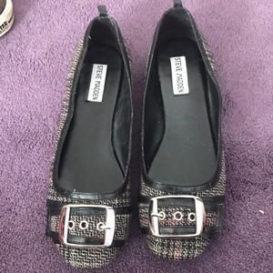 Tweed Steve Madden flats
